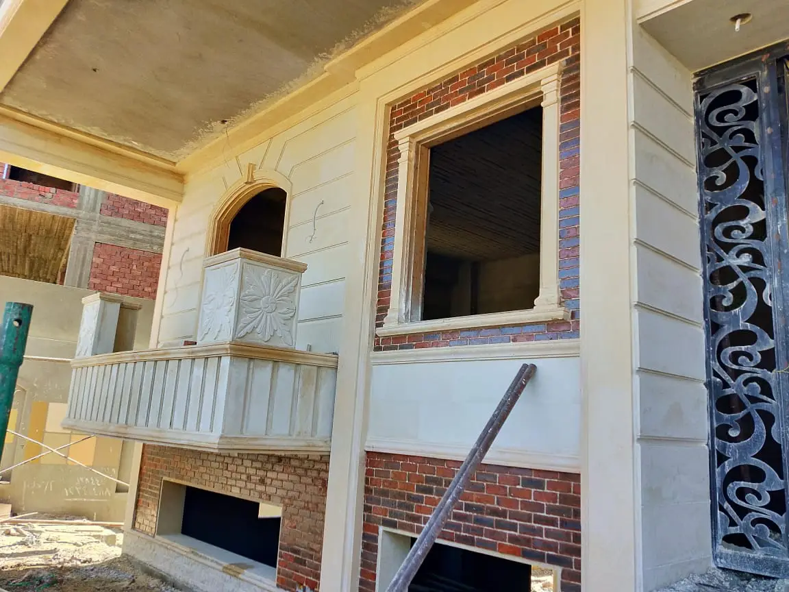 فيلا مدينة الرحاب حجر ابيض وطوب احمر