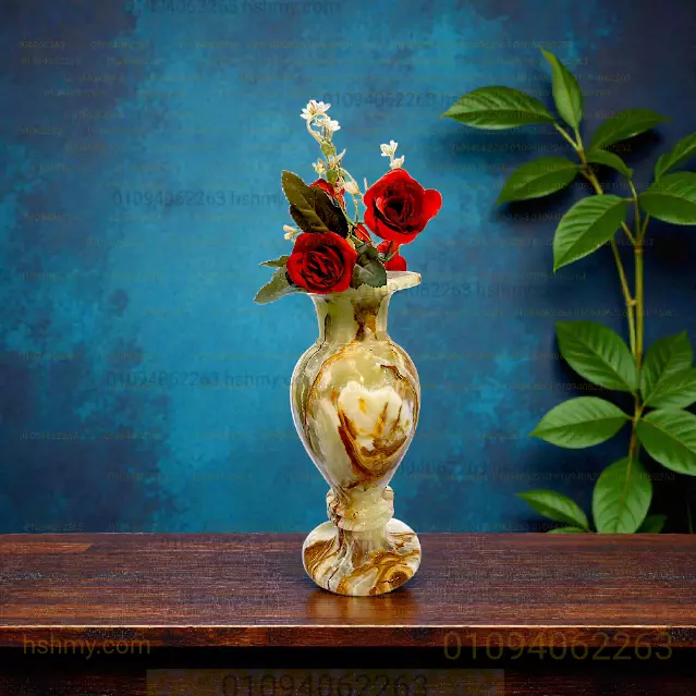 فازة رخام أونيكس كبيرة