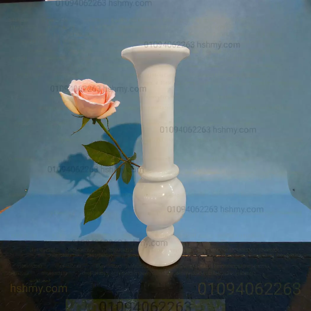 فازة رخام كرارة أبيض